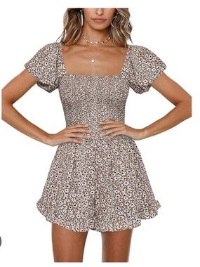 Amazon Floral Romper *no size tag